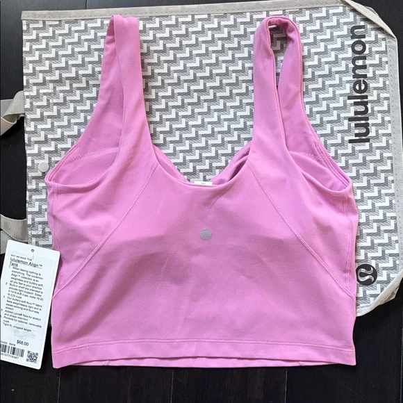 LULULEMON ALIGN TANK IN PINK FROSTING SZ 6 ,10 NWT - Picture 3 of 10